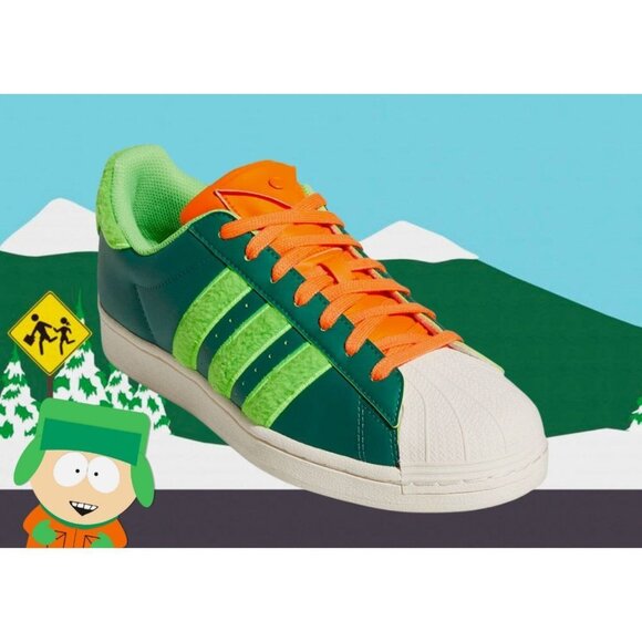 Adidas Originals Superstar South Park Sneakers Men's 9 Kyle Orange Green GY6490 - Picture 16 of 16